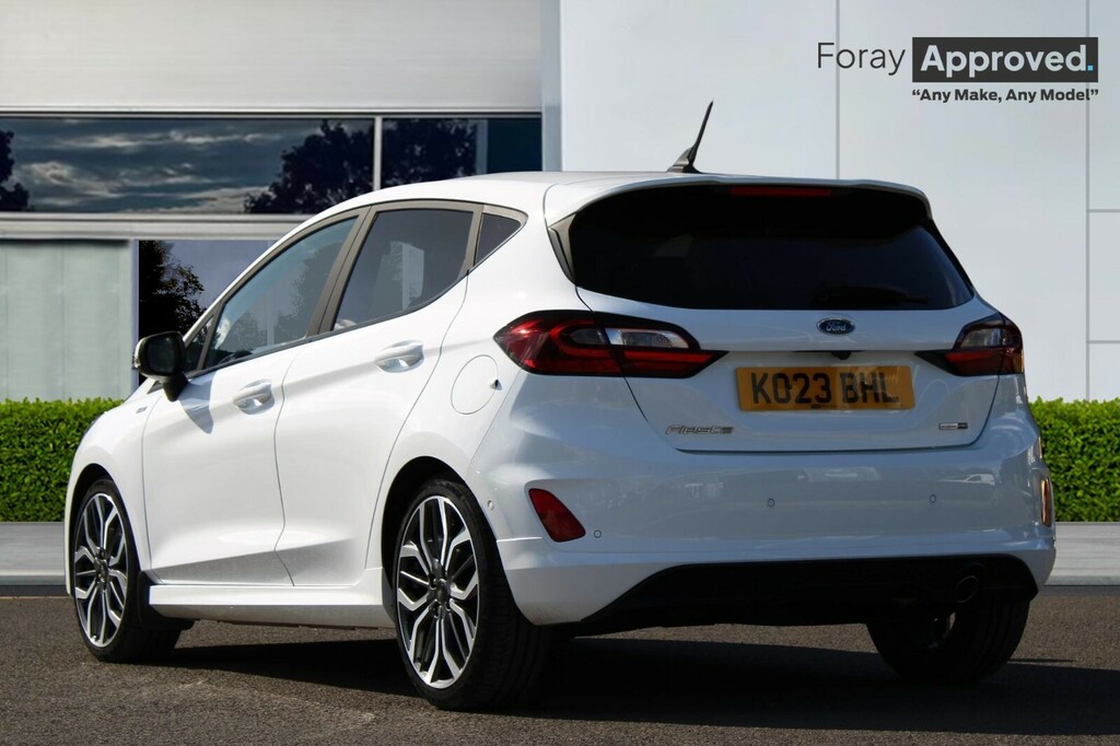 Ford Fiesta 1.0 Ecoboost Hybrid Mhev 125 St-line X KO23BHL White #2