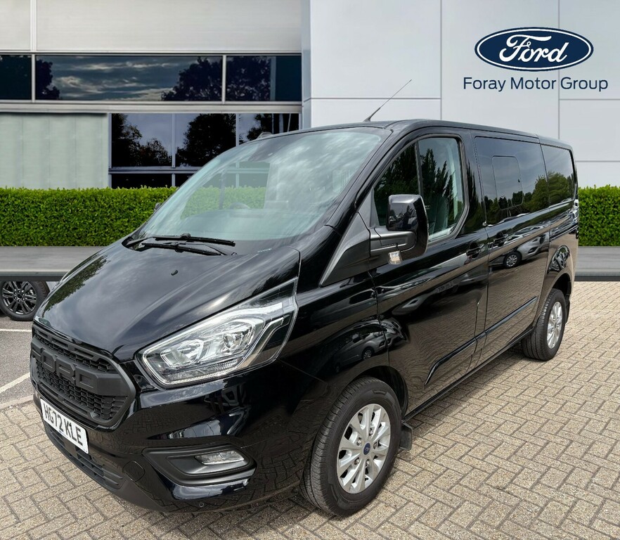 Ford Transit Custom 2.0 Ecoblue 170Ps Low Roof Dcab Limited Van HG72KLE Black #3