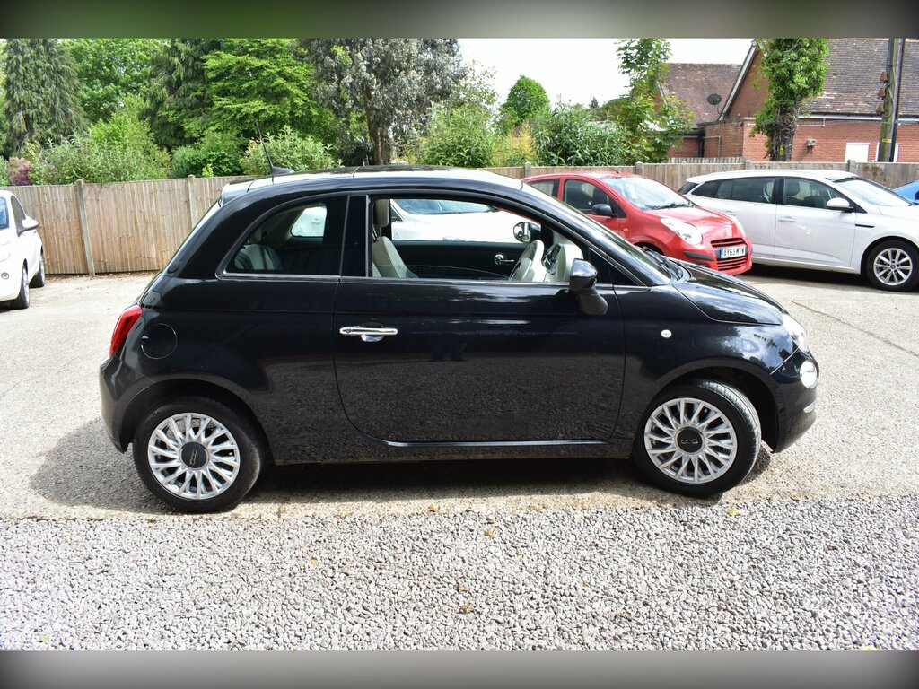 Fiat 500 1.2 Lounge Hatchback Euro 6 Ss PK17CEA Black #2
