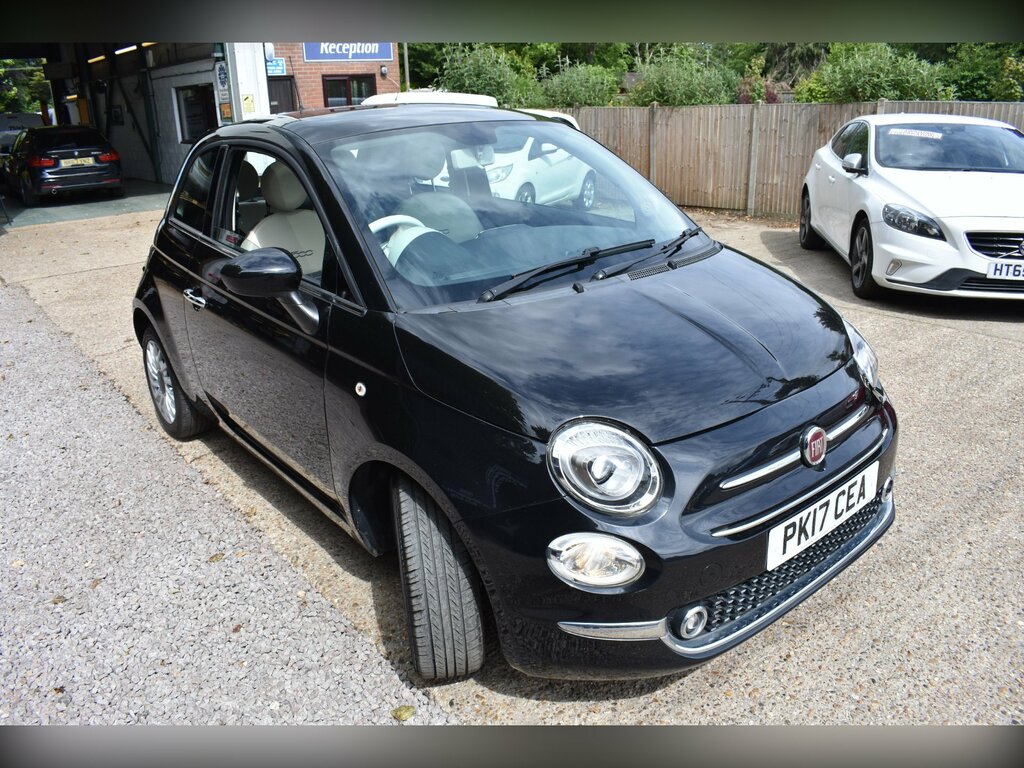 Fiat 500 1.2 Lounge Hatchback Euro 6 Ss PK17CEA Black #3