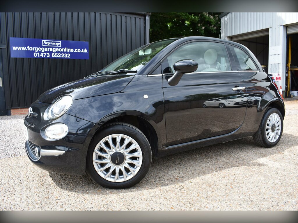 Fiat 500 1.2 Lounge Hatchback Euro 6 Ss Black