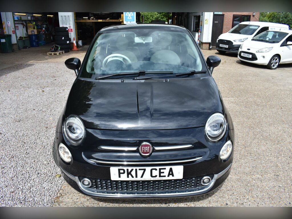 Fiat 500 1.2 Lounge Hatchback Euro 6 Ss PK17CEA Black #4