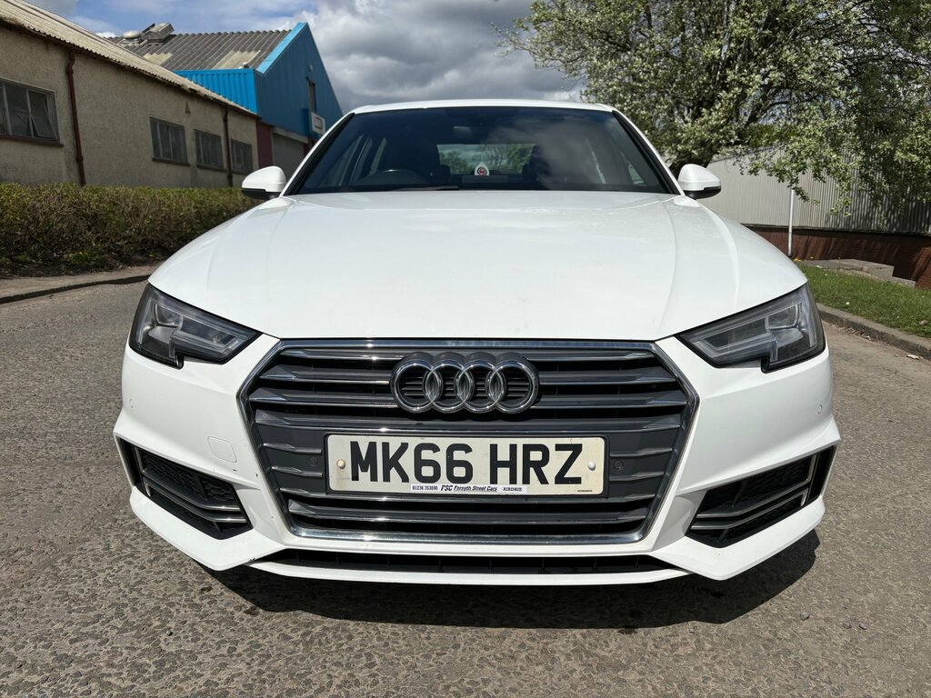 Audi A4 2.0 Tdi Ultra Sport Saloon Euro MK66HRZ White #2