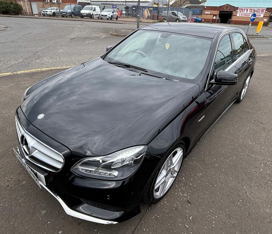 Mercedes-Benz E Class 2.1 E220 Bluetec Amg Line Saloon G-tron YR64RJZ Black #2