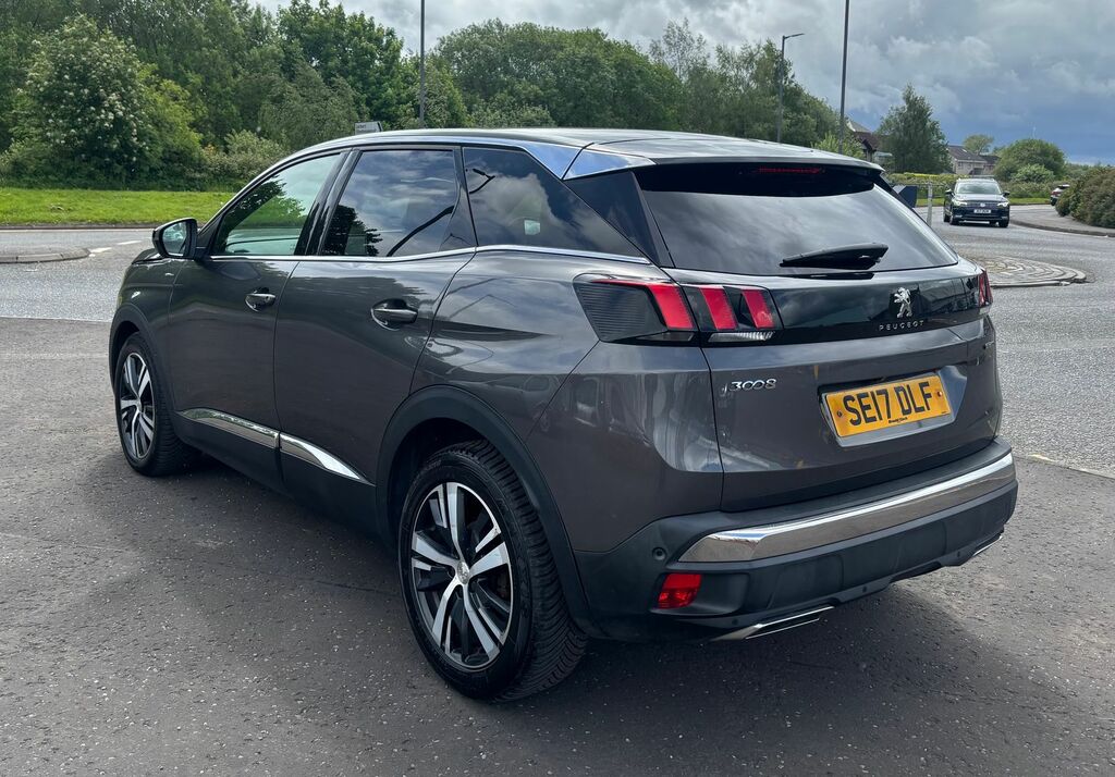 Peugeot 3008 1.6 Bluehdi Gt Line Suv Eat Euro 6 Ss SE17DLF Grey #4