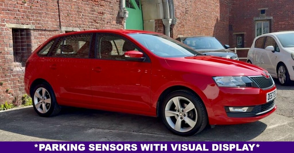 Skoda Rapid Spaceback Hatchback DE67EYC Red #2