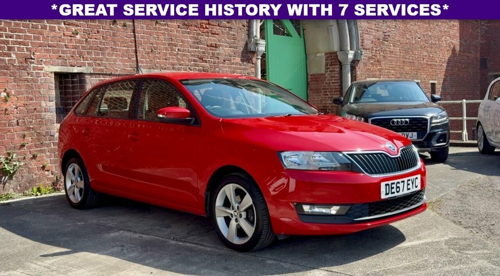Skoda Rapid Spaceback Hatchback DE67EYC Red #4