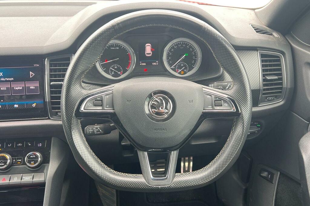 Skoda Kodiaq 2.0 Tsi 190 Sport Line 4X4 Dsg 7 Seat Red #5