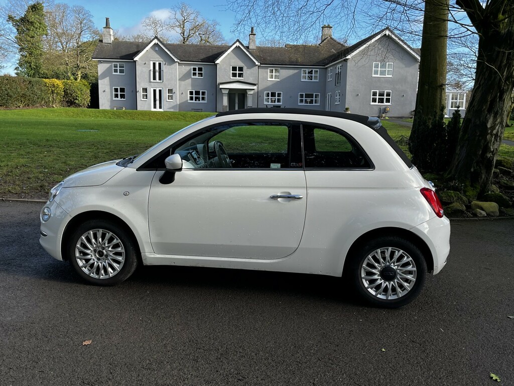 Fiat 500C Convertible 1.2 1.2 69Hp Lounge Convertible,half L White #5