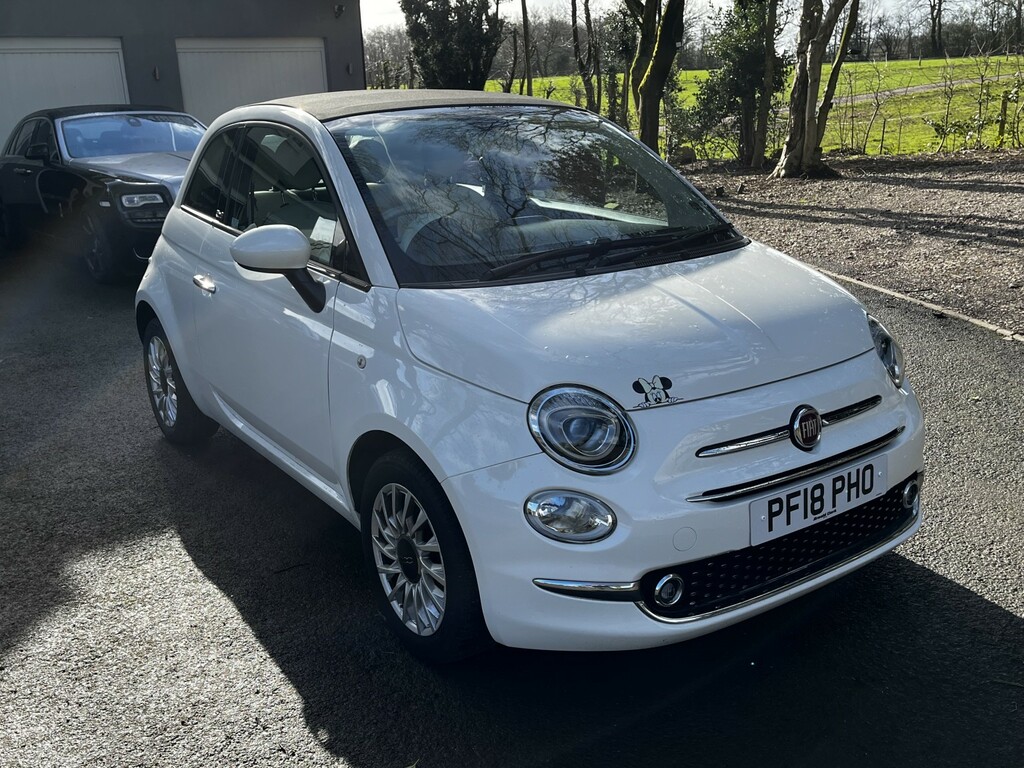 Fiat 500C Convertible 1.2 1.2 69Hp Lounge Convertible,half L White