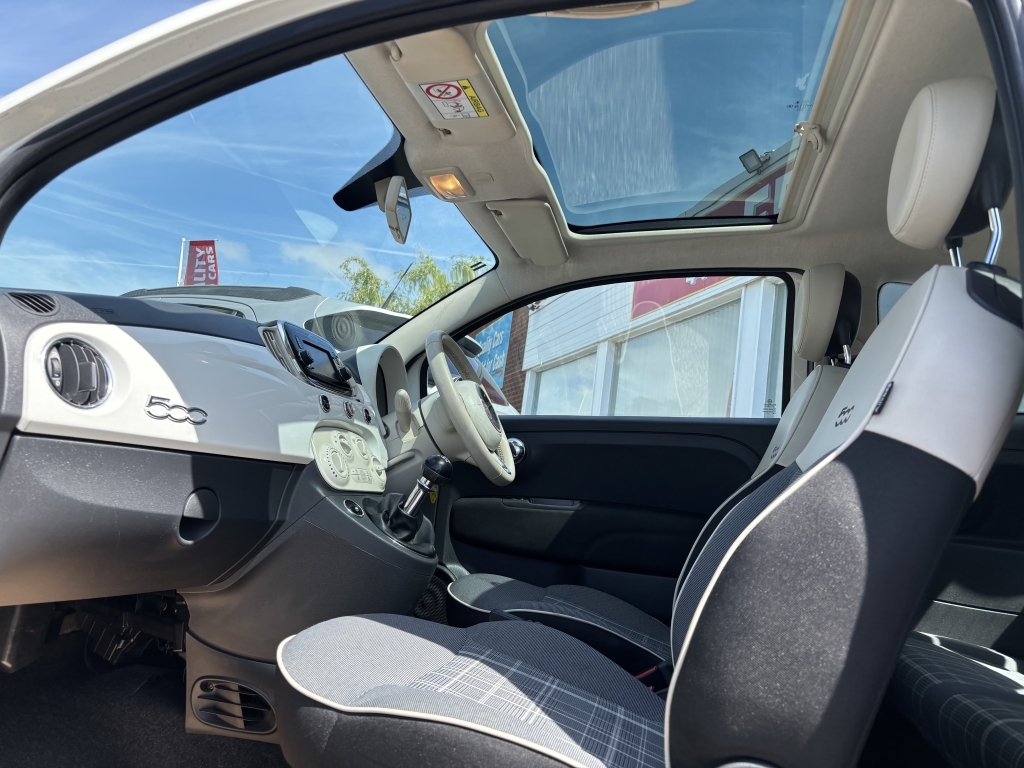 Fiat 500 1.2 Lounge YX66XNL White #6