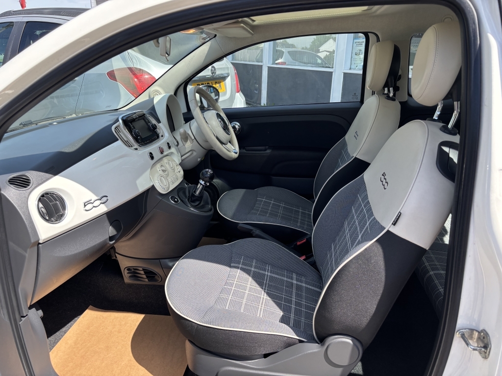 Fiat 500 1.2 Lounge YX66XNL White #5