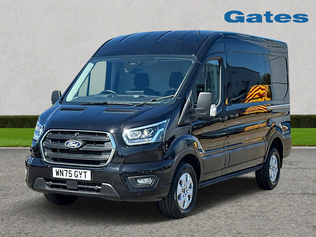 Ford Transit Custom 350 L2 H2 2.0 Tdci Limited 130Ps Fwd WN75GYT Black #3