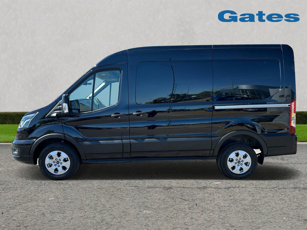 Ford Transit Custom 350 L2 H2 2.0 Tdci Limited 130Ps Fwd WN75GYT Black #4