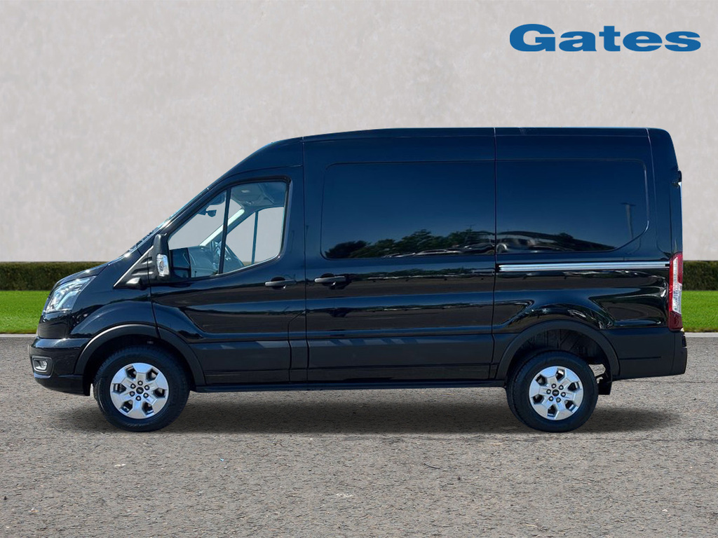 Ford Transit Custom 350 L2 H2 2.0 Tdci Limited 130Ps Fwd WN75NMM Black #4