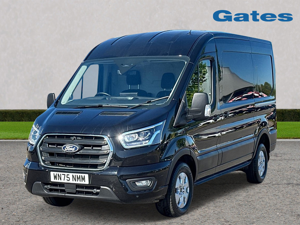 Ford Transit Custom 350 L2 H2 2.0 Tdci Limited 130Ps Fwd WN75NMM Black #3