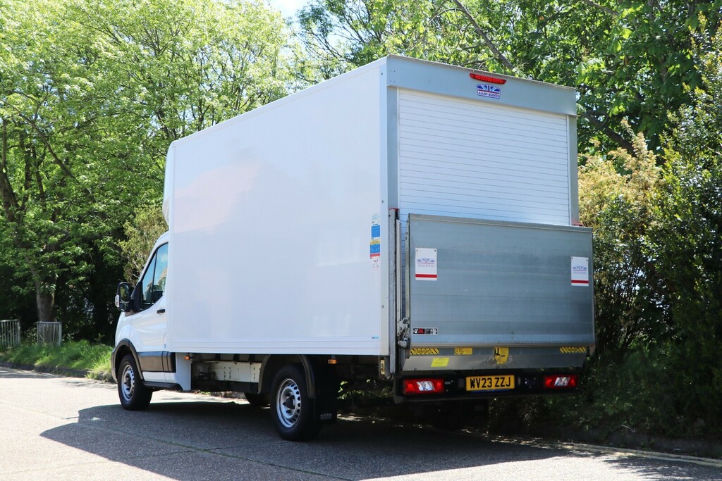 Ford Transit Custom 2.0 350 Ecoblue Leader Luton Taillift Fwd L3 Euro WV23ZZJ White #3