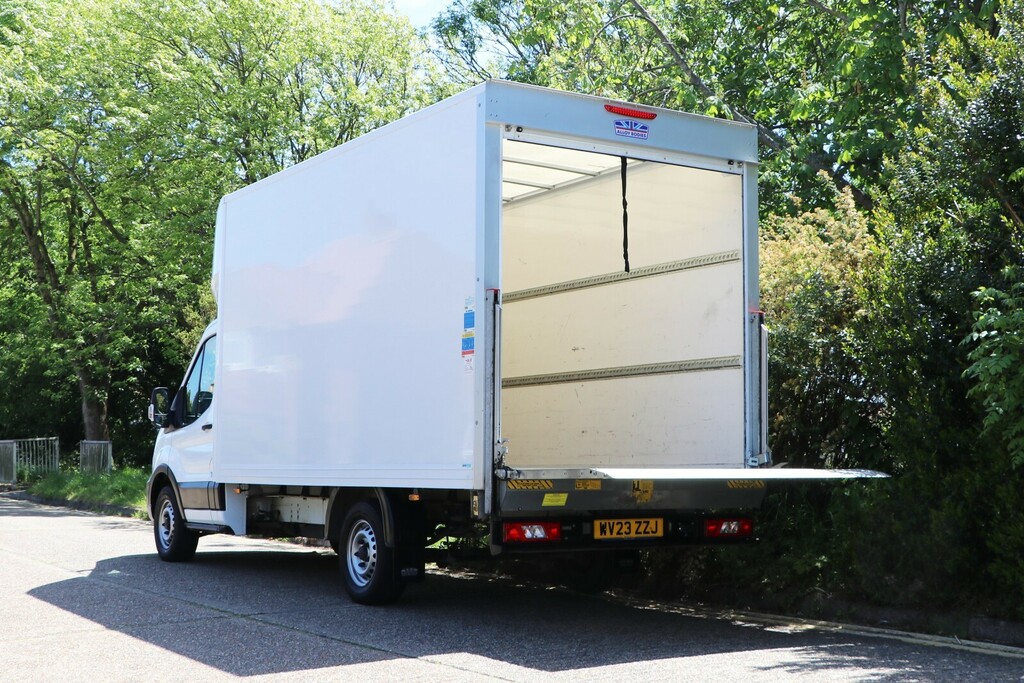 Ford Transit Custom 2.0 350 Ecoblue Leader Luton Taillift Fwd L3 Euro WV23ZZJ White #5