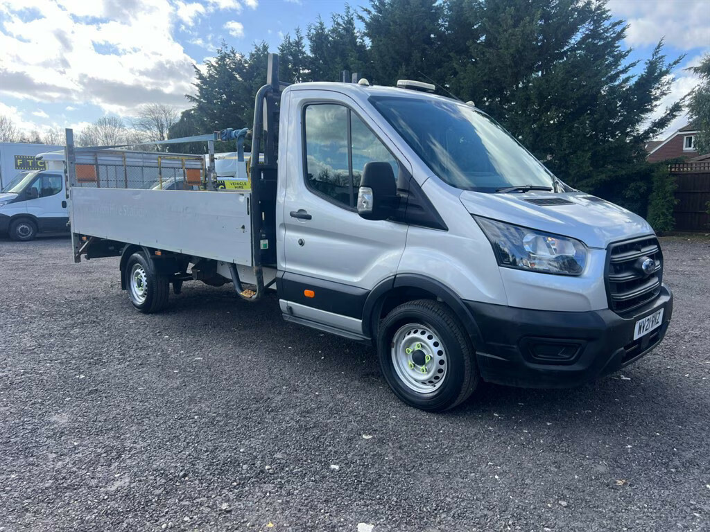 Ford Transit Custom 350 Leader Dropside Ecoblue Dropside WV21RKZ Silver #4