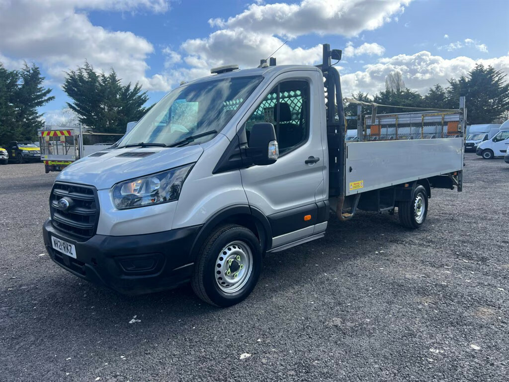 Ford Transit Custom 350 Leader Dropside Ecoblue Dropside WV21RKZ Silver #5