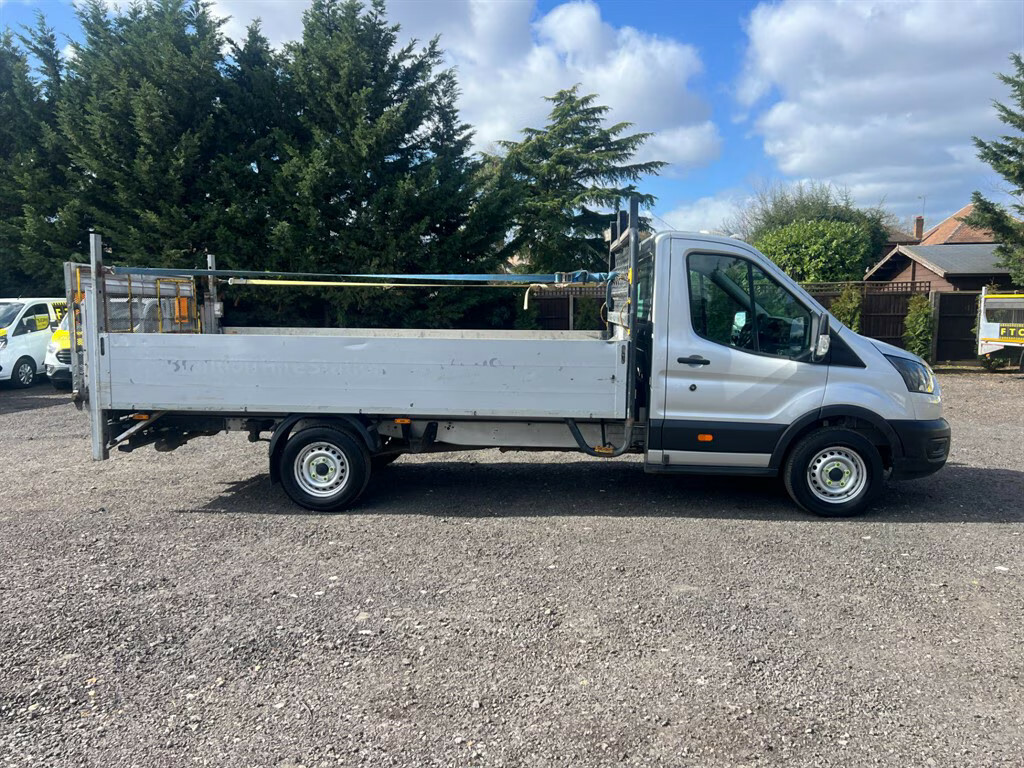 Ford Transit Custom 350 Leader Dropside Ecoblue Dropside WV21RKZ Silver