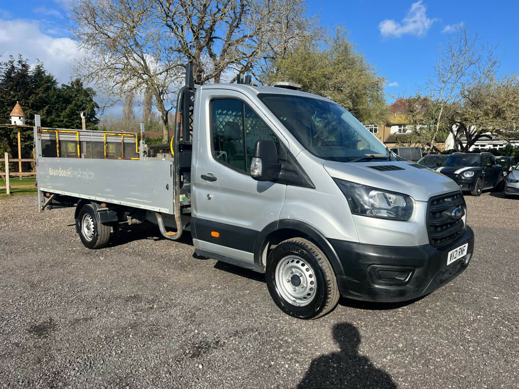 Ford Transit Custom 350 Leader Dropside Ecoblue Dropside WV21RNF Silver #2