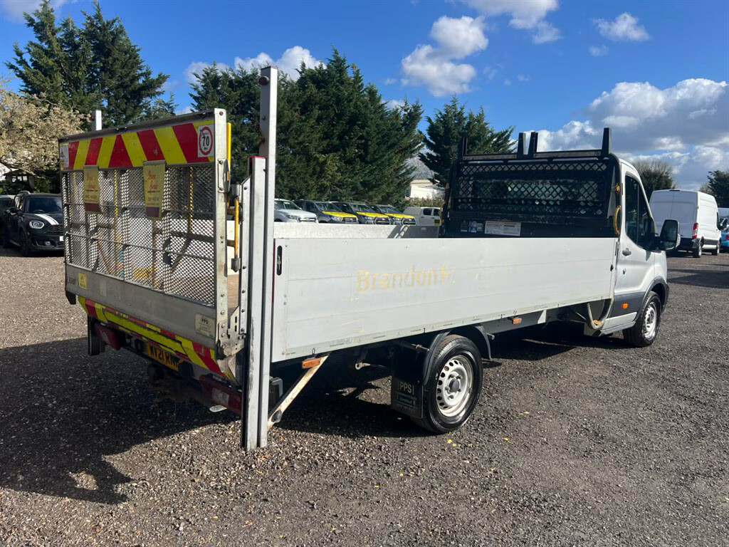 Ford Transit Custom 350 Leader Dropside Ecoblue Dropside WV21RNF Silver #4