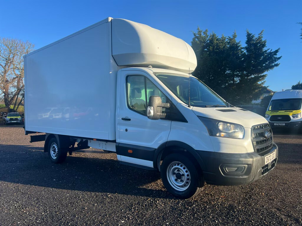Ford Transit Custom 350 Leader Luton Ecoblue Luton Van CK72JZC White #4