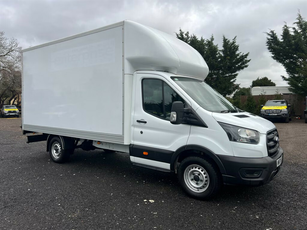 Ford Transit Custom 350 Leader Luton Ecoblue Luton Van WN71KEJ White #4