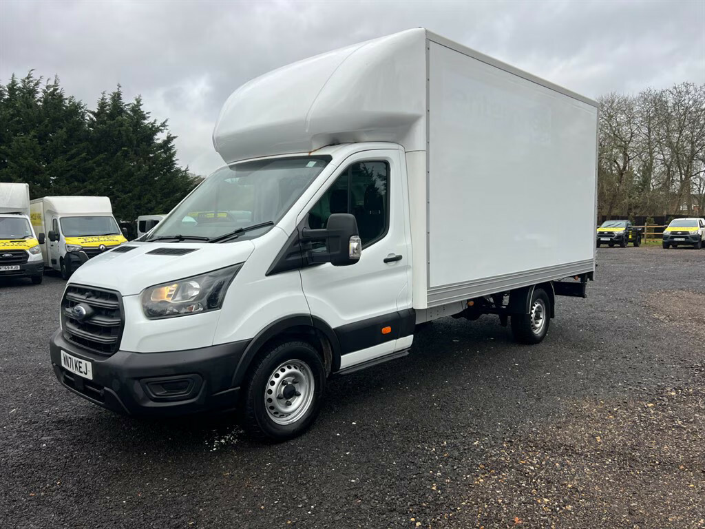 Ford Transit Custom 350 Leader Luton Ecoblue Luton Van WN71KEJ White #3