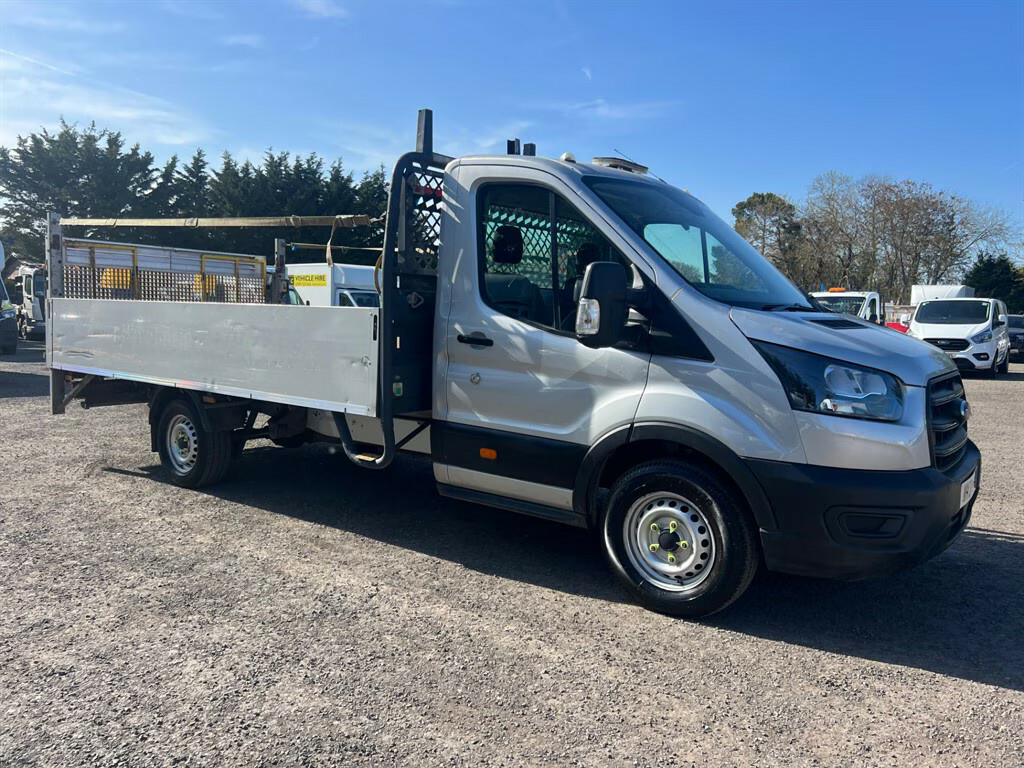 Ford Transit Custom 350 Leader Dropside Ecoblue With Tail Lift Dropsid WV21RHZ Silver #2
