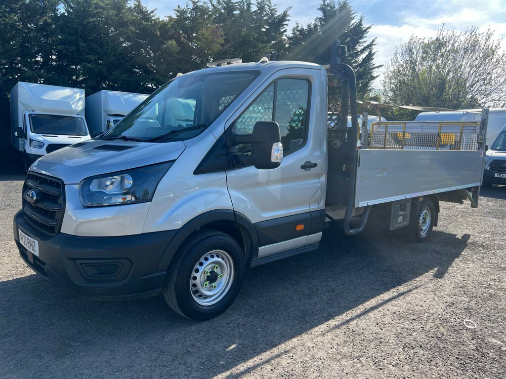 Ford Transit Custom 350 Leader Dropside Ecoblue With Tail Lift Dropsid WV21RHZ Silver #4