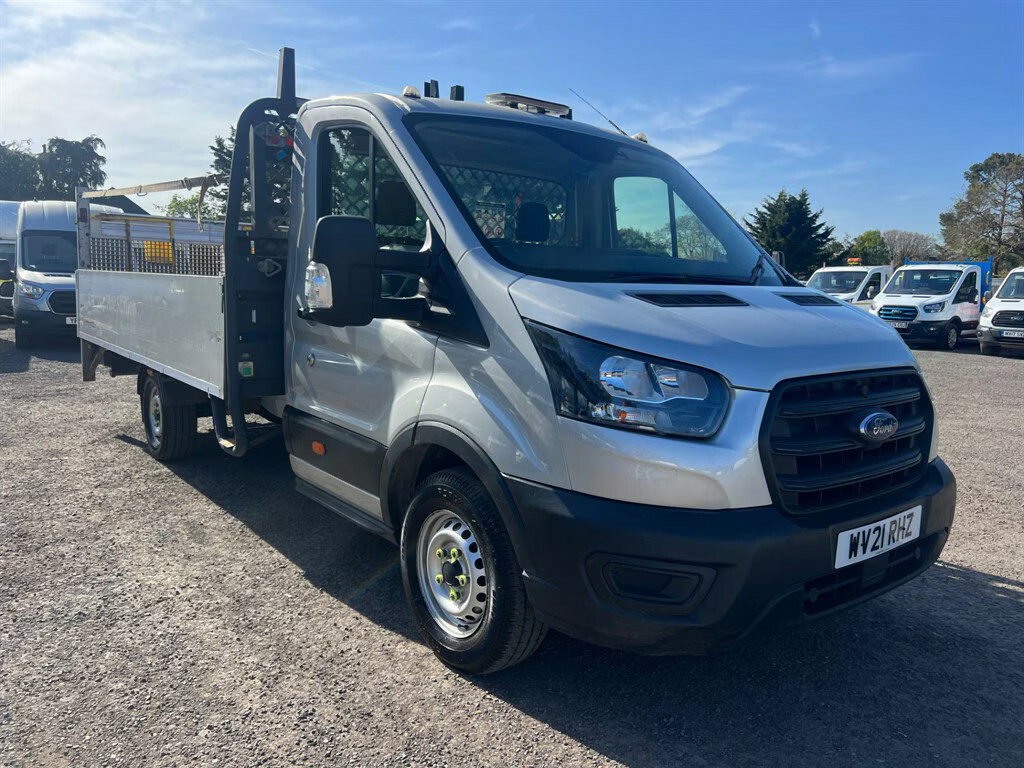 Ford Transit Custom 350 Leader Dropside Ecoblue With Tail Lift Dropsid WV21RHZ Silver #3