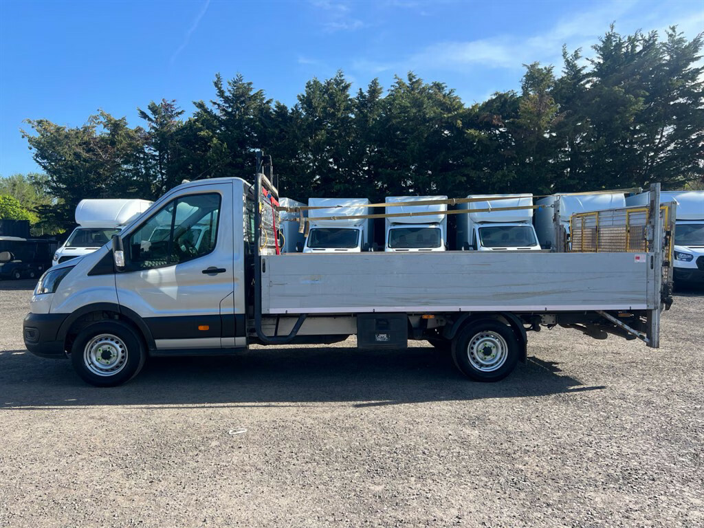 Ford Transit Custom 350 Leader Dropside Ecoblue With Tail Lift Dropsid WV21RHZ Silver