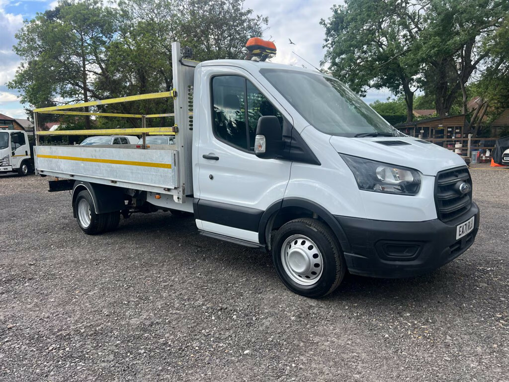Ford Transit Custom 2.0 Ecoblue 130Ps Chassis Cab Chassis Cab M EA71RLU White #2