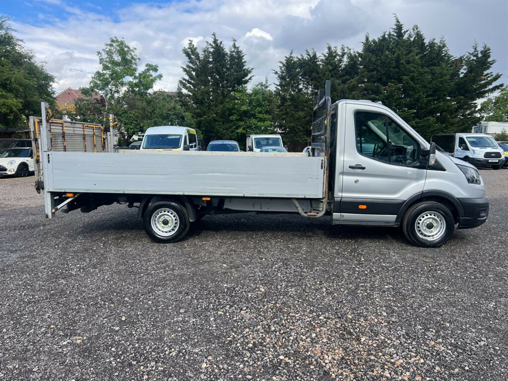 Ford Transit Custom 350Dropside Lwb With Tail Lift Dropside Ma WV72TFN Silver #2
