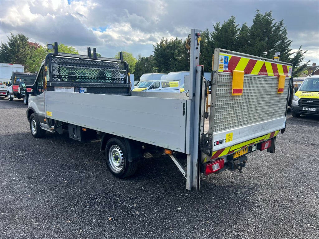 Ford Transit Custom 350Dropside Lwb With Tail Lift Dropside Ma WV72TFN Silver #3