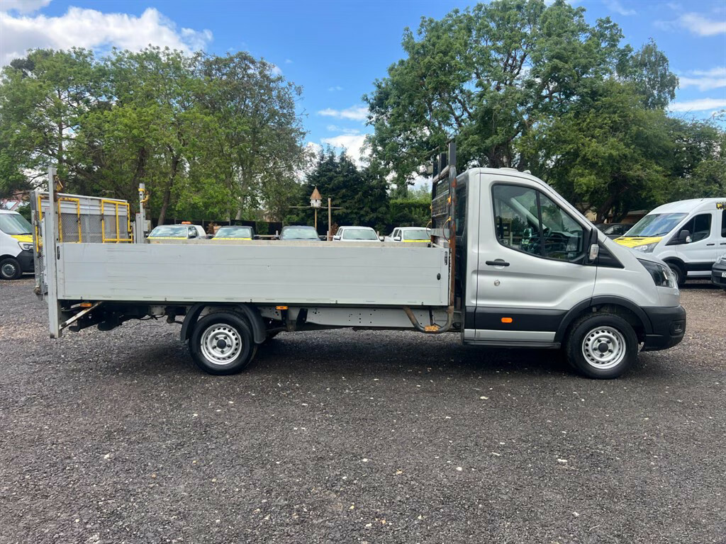 Ford Transit Custom Dropside Lwb Euro-6 With Tail Lift Dropside Silver