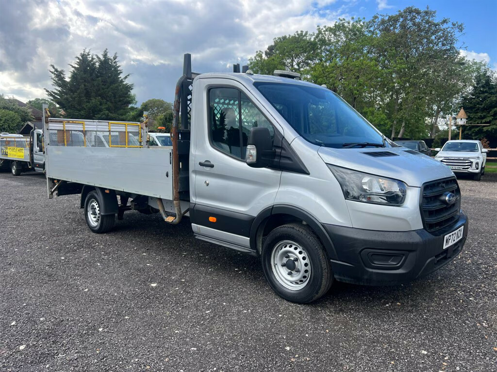 Ford Transit Custom Dropside Lwb Euro-6 With Tail Lift Dropside WP72NZX Silver #2