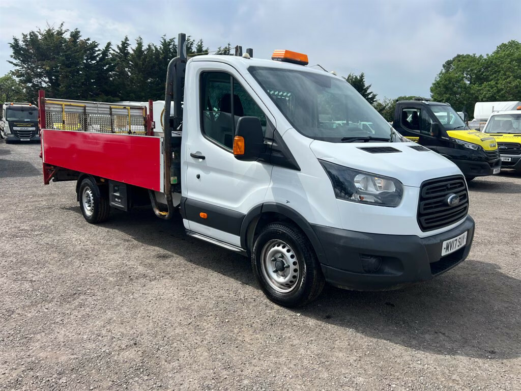 Ford Transit Custom 350 L5dropside With Tail Lift Dropside Man MV17SUY White #3