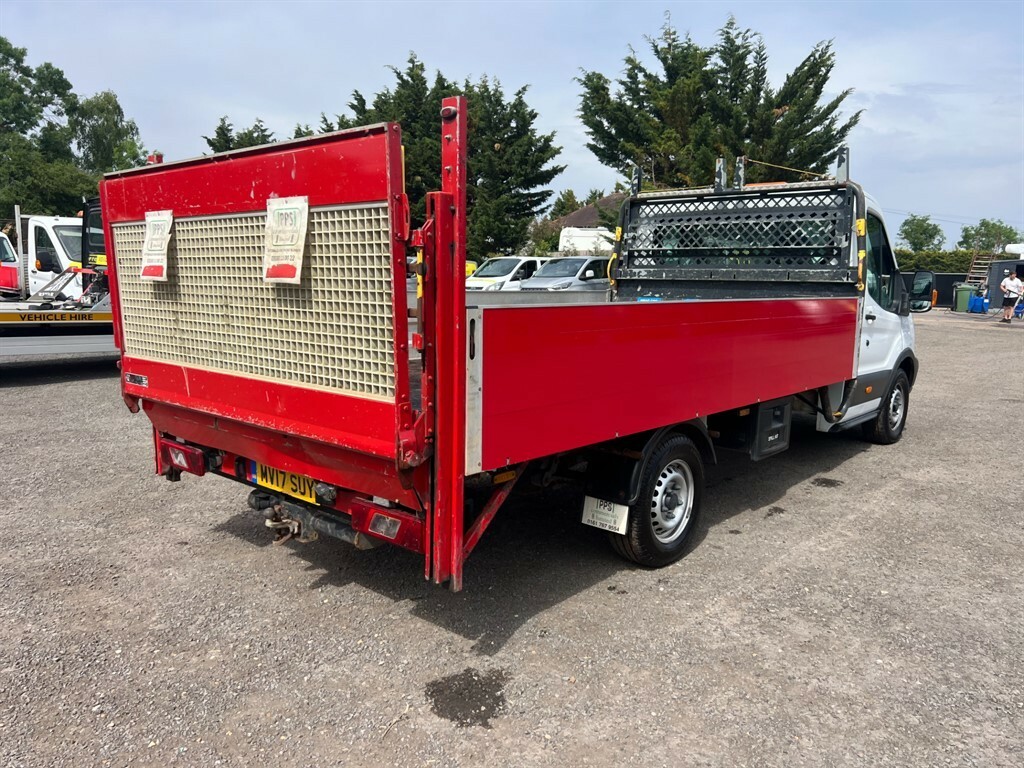 Ford Transit Custom 350 L5dropside With Tail Lift Dropside Man MV17SUY White #4