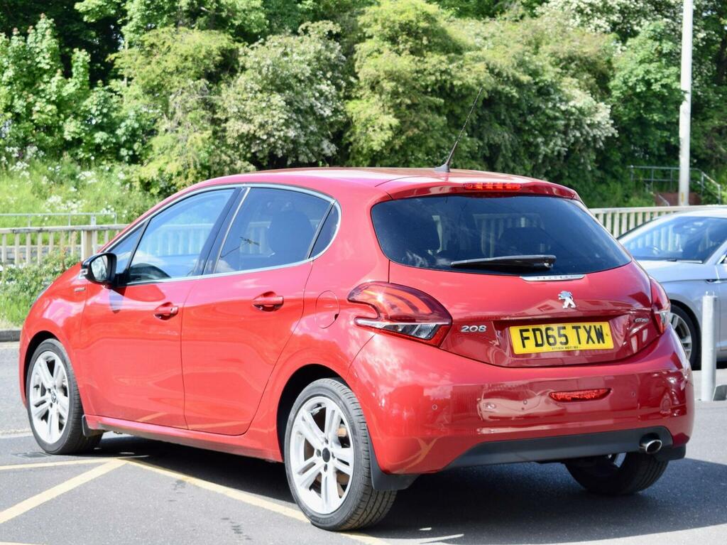 Peugeot 208 Hatchback 1.2 Puretech Gt Line Euro 6 Ss 2 FD65TXW Red #5