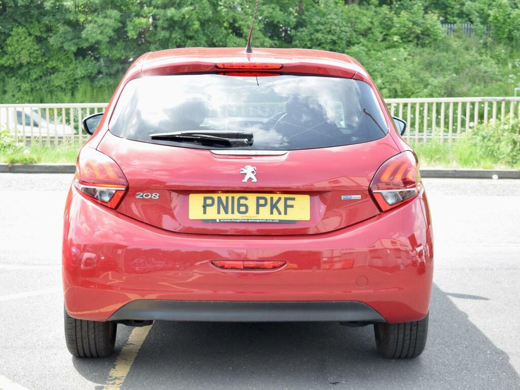 Peugeot 208 Hatchback 1.2 Puretech Allure Eat Euro 6 Ss PN16PKF Red #4