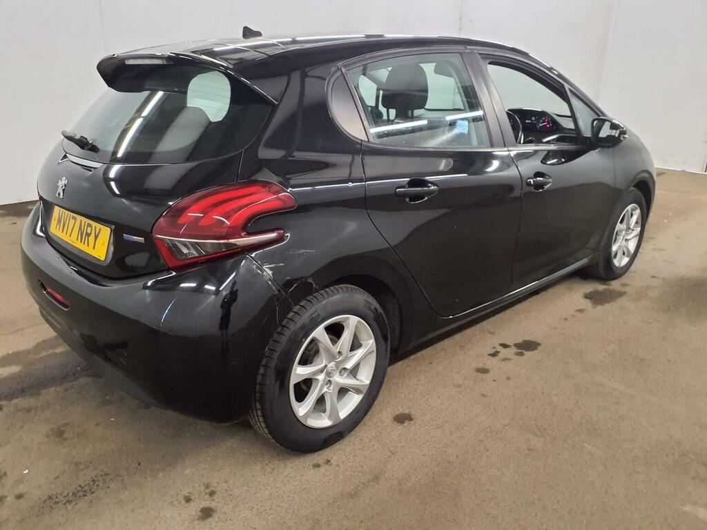 Peugeot 208 Hatchback 1.2 Puretech Active Etg Euro 6 Ss MV17NRY Black #6