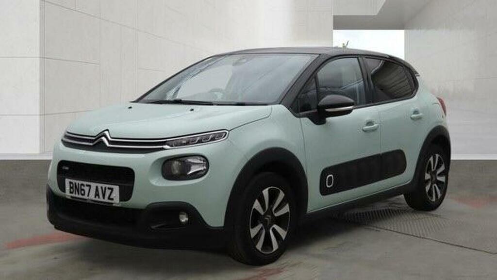 Citroen C3 Hatchback 1.2 Puretech Flair Euro 6 201767 BN67AVZ Green #3