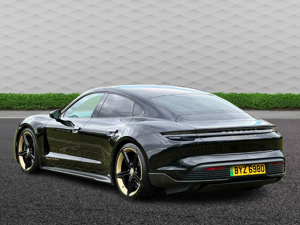 Porsche Taycan Saloon BYZ6980 Black #4