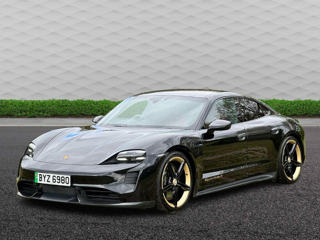Porsche Taycan Saloon BYZ6980 Black #3