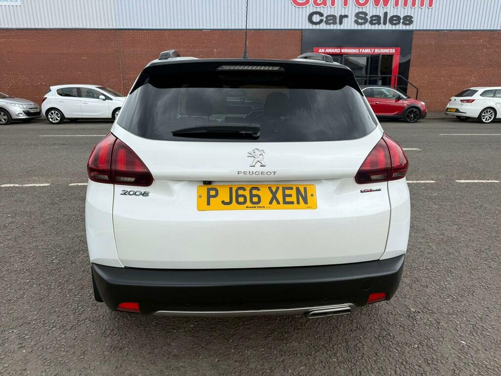 Peugeot 2008 Suv 1.2 Puretech Gt Line Euro 6 Ss 201766 PJ66XEN White #5
