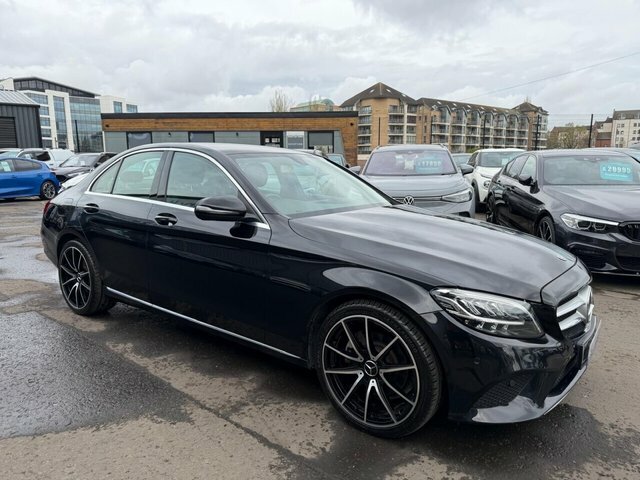 Mercedes-Benz C Class 1.5 C200 Mhev Eq Boost Sport Saloon G-t WF68XBY Black #2