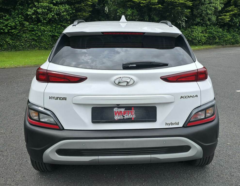 Hyundai Kona 1.6 Gdi Hybrid Se Connect Dct PXZ2643 White #4